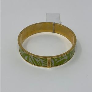 Kate Spade palm leaf bangle bracelet